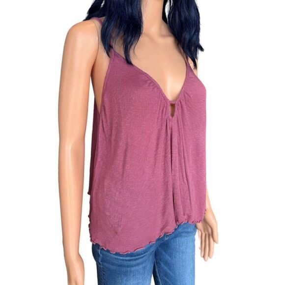 NEW Anthropologie Maronie Keyhole Ribbed Tank Top Size Medium - Picture 4 of 6